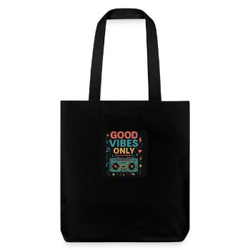Vibes uniquement - Tote bag épais recyclé Stanley/Stella - noir - Devant