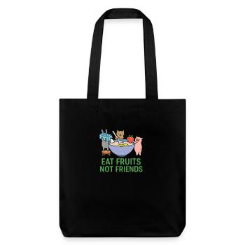 Alimentation végétalienne - Tote bag épais recyclé Stanley/Stella - noir - Devant