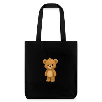 Teddy bear - Stanley/Stella Heavyweight Recycled Tote Bag - black - Front