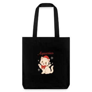 Aquarius Winter Cat - Tote bag épais recyclé Stanley/Stella - noir - Devant
