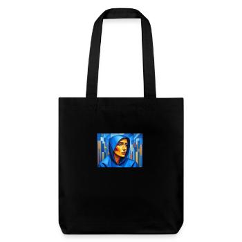 Cubisme du visage - Tote bag épais recyclé Stanley/Stella - noir - Devant