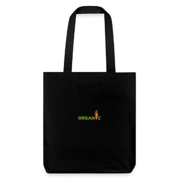 Organic. Bio. Essen. - Stanley/Stella recycelter Heavyweight Stoffbeutel - Schwarz - Vorne