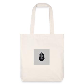 Guitare - Vintage - Rock - Groupe - Liberté - Tote bag épais recyclé Stanley/Stella - blanc cassé - Devant