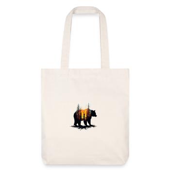 bear - Stanley/Stella Heavyweight Recycled Tote Bag - natural white - Front