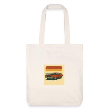 Muscle Car Vintage Design Rétro - Tote bag épais recyclé Stanley/Stella - blanc cassé - Devant