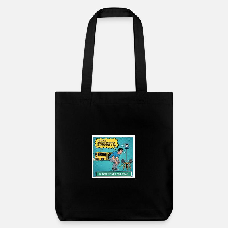 Barre haute pour demain - Tote bag épais recyclé Stanley/Stella - noir