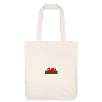 Wales flag - Stanley/Stella Heavyweight Recycled Tote Bag - natural white - Front