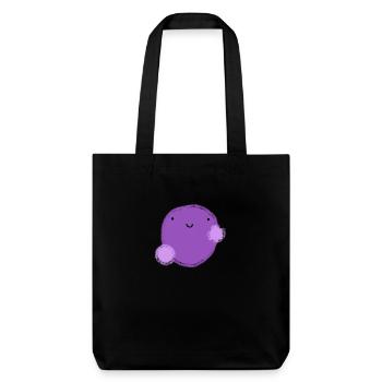 Figui (boule violette) - Tote bag épais recyclé Stanley/Stella - noir - Devant
