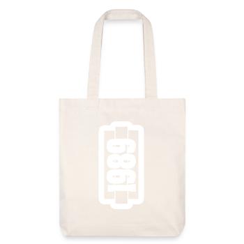 Année 1989 - Tote bag épais recyclé Stanley/Stella - blanc cassé - Devant