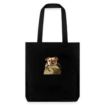 Compagnon fidèle avec style – Bulldog Spirit - Tote bag épais recyclé Stanley/Stella - noir - Devant