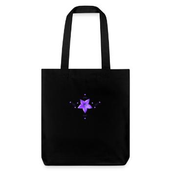 Bluebell Fleur violette - Tote bag épais recyclé Stanley/Stella - noir - Devant