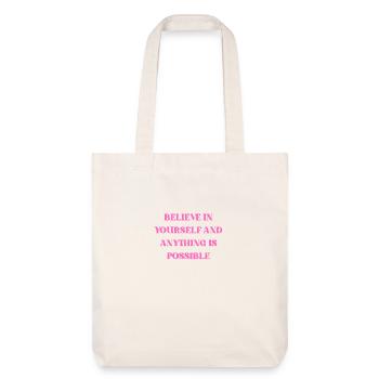 Believe - Stanley/Stella Heavyweight Recycled Tote Bag - natural white - Front