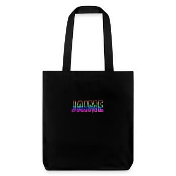 Jaime RS Arc-en-ciel - Tote bag épais recyclé Stanley/Stella - noir - Devant