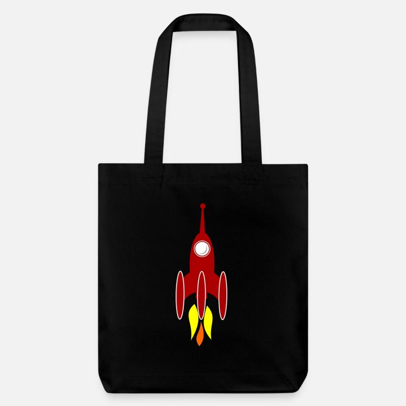 fusée - Tote bag épais recyclé Stanley/Stella - noir