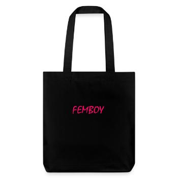 Femboy - Stanley/Stella recycelter Heavyweight Stoffbeutel - Schwarz - Vorne