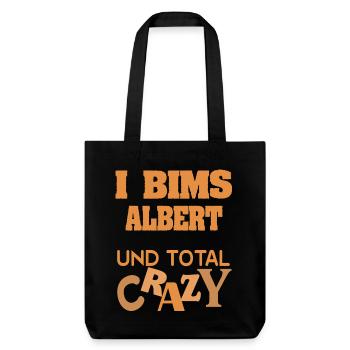 Albert dans le rôle du Fou - Tote bag épais recyclé Stanley/Stella - noir - Devant