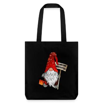 Nain de jardin – Noël Gnome - Tote bag épais recyclé Stanley/Stella - noir - Devant