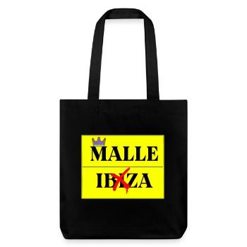 König Malle - Mallorca - Party - Stanley/Stella recycelter Heavyweight Stoffbeutel - Schwarz - Vorne