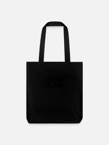 Free iran - Stanley/Stella recycelter Heavyweight Stoffbeutel - Schwarz