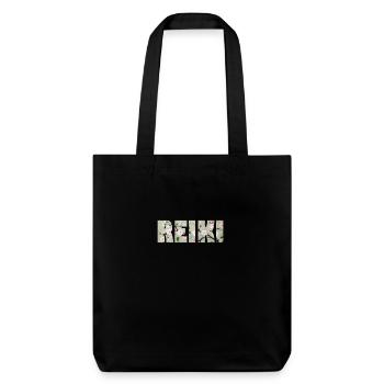 lettrage reiki 89 - Tote bag épais recyclé Stanley/Stella - noir - Devant