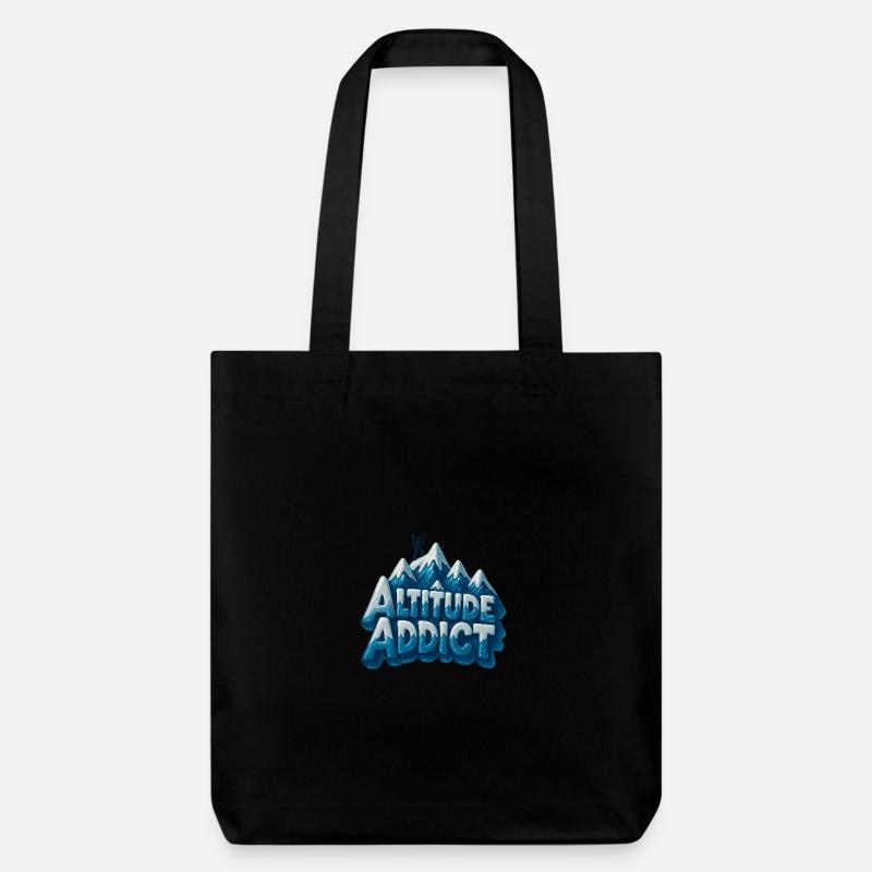 Accro de l’altitude - Tote bag épais recyclé Stanley/Stella - noir