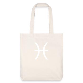 Zodiac sign Pisces, exclusive t-shirt design - Stanley/Stella Heavyweight Recycled Tote Bag - natural white - Front
