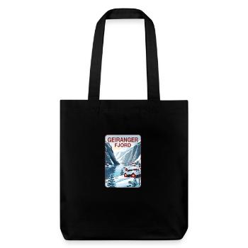 Geiranger Fjord - Stanley/Stella Heavyweight Recycled Tote Bag - black - Front