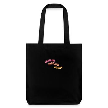 Grateful Thankful - Gratitude - Gift - Stanley/Stella Heavyweight Recycled Tote Bag - black - Front