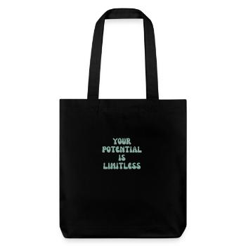 Your potential is limitless - Stanley/Stella Heavyweight Recycled Tote Bag - black - Front