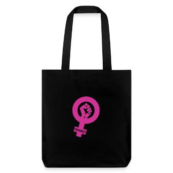 féministe - Tote bag épais recyclé Stanley/Stella - noir - Devant