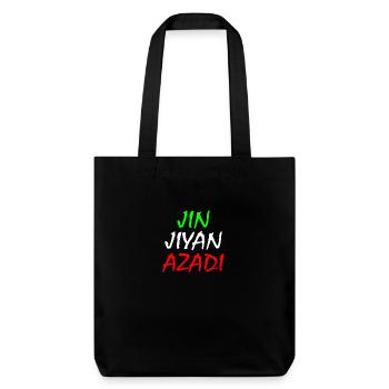 Women life freedom jin jiyan azadi - Stanley/Stella recycelter Heavyweight Stoffbeutel - Schwarz - Vorne