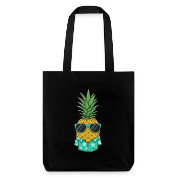Ananas frais - Tote bag épais recyclé Stanley/Stella - noir - Devant