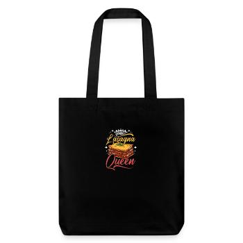 Reine de la lasagne - Tote bag épais recyclé Stanley/Stella - noir - Devant