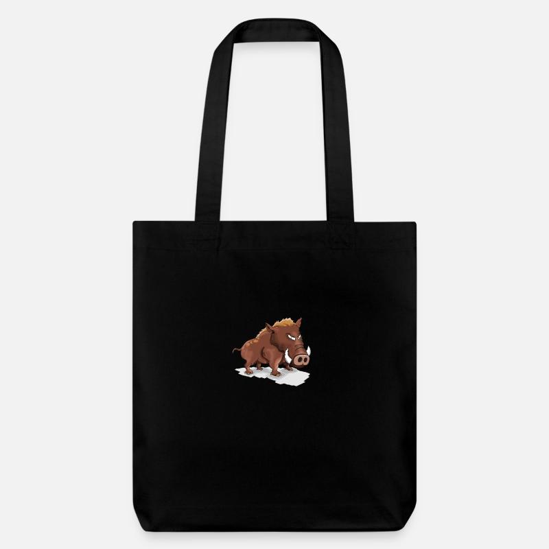 Sanglier cool - Tote bag épais recyclé Stanley/Stella - noir