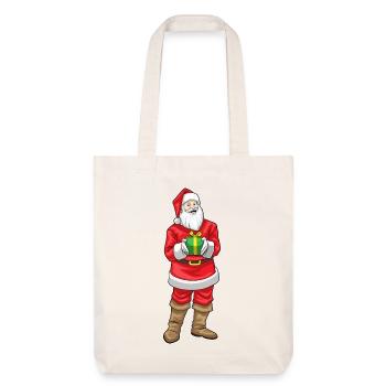 Santa Claus Christmas Package - Stanley/Stella Heavyweight Recycled Tote Bag - natural white - Front