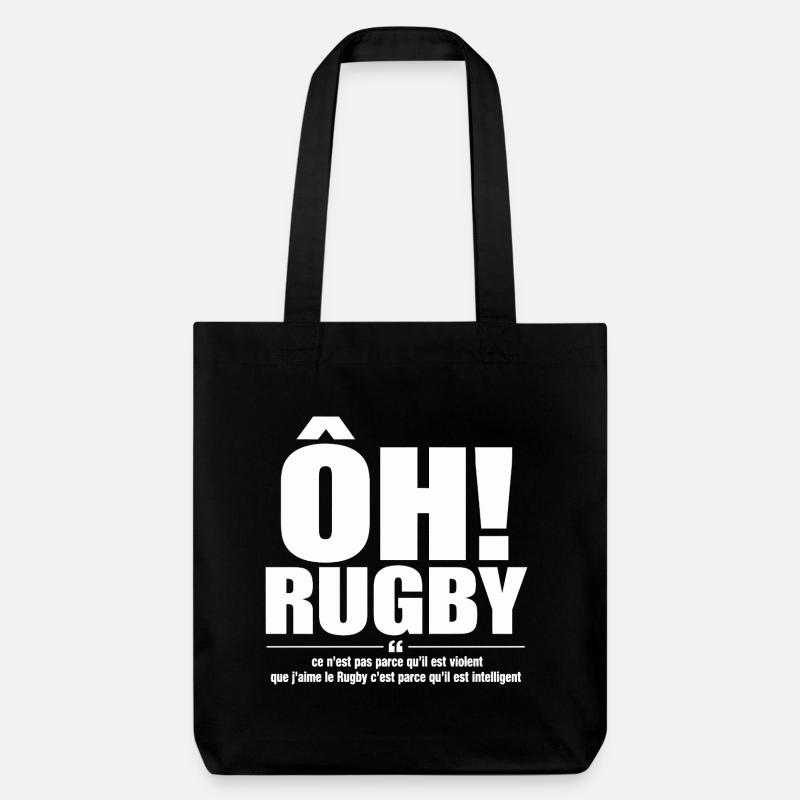 rugby intelligent - Tote bag épais recyclé Stanley/Stella - noir