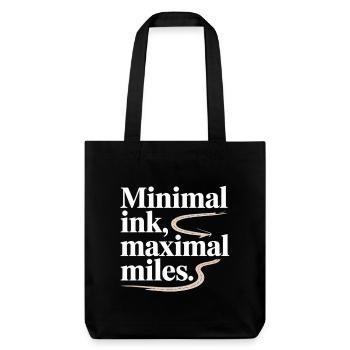 Carte routière SIG Minimal Ink Maximal Miles - Tote bag épais recyclé Stanley/Stella - noir - Devant