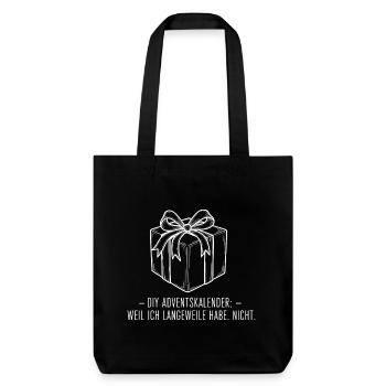 DIY Advent Calendar - Stanley/Stella Heavyweight Recycled Tote Bag - black - Front