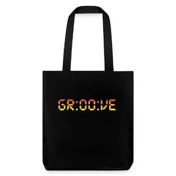 Digital Groove - Stanley/Stella recycelter Heavyweight Stoffbeutel - Schwarz - Vorne