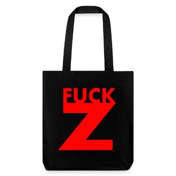Fuck z - Stanley/Stella recycelter Heavyweight Stoffbeutel - Schwarz - Vorne