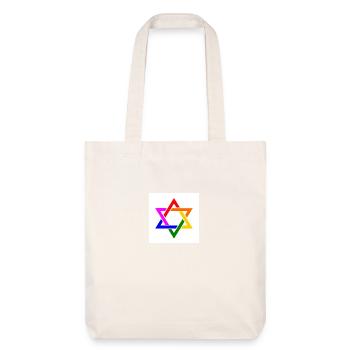 Israel lgbt flagge - Stanley/Stella recycelter Heavyweight Stoffbeutel - Naturweiß - Vorne