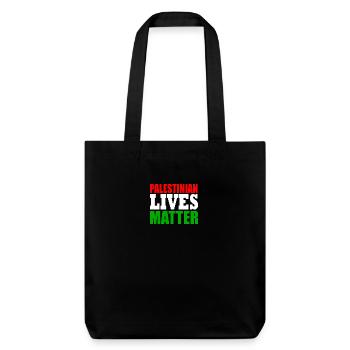 palestinian lives matter - Tote bag épais recyclé Stanley/Stella - noir - Devant