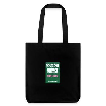 PSYCHO_06 - Stanley/Stella recycelter Heavyweight Stoffbeutel - Schwarz - Vorne