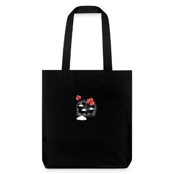 Ballon céleste ballons - Tote bag épais recyclé Stanley/Stella - noir - Devant