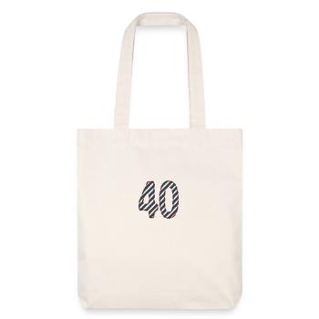 40. 40 YEARS. 40th ANNIVERSARY. 40TH ANNIVERSARY. - Stanley/Stella Heavyweight Recycled Tote Bag - natural white - Front