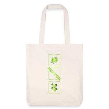 Geburt Hektor - Stanley/Stella recycelter Heavyweight Stoffbeutel - Naturweiß - Vorne
