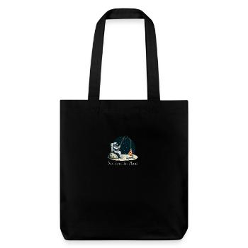 Astronaut Pizza Fishing in Space - Stanley/Stella Heavyweight Recycled Tote Bag - black - Front