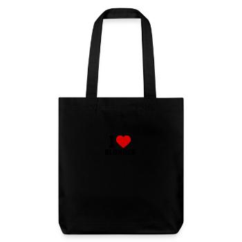 I love blondes - Stanley/Stella recycelter Heavyweight Stoffbeutel - Schwarz - Vorne