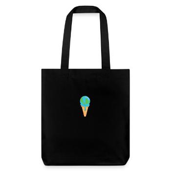 Faire fondre la terre de glace - Tote bag épais recyclé Stanley/Stella - noir - Devant