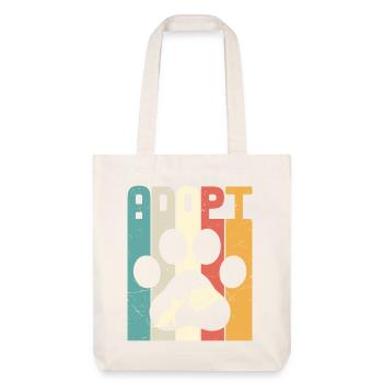 Adopt Cat - Stanley/Stella Heavyweight Recycled Tote Bag - natural white - Front